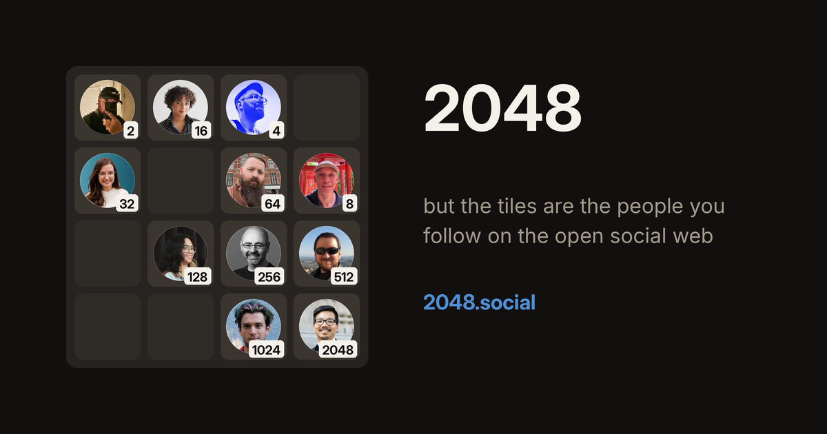https://2048.social/ social preview image